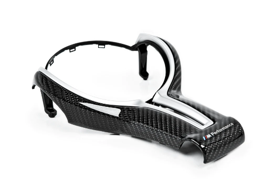 BMW M Performance F-Chassis Steering Wheel Trim - Gloss Carbon