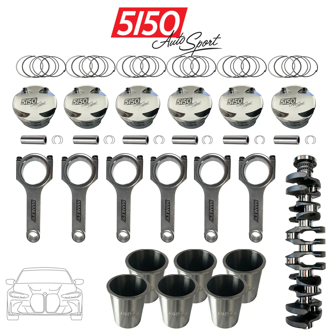 BMW S58 3.4L Stroker Kit by 5150 AutoSport