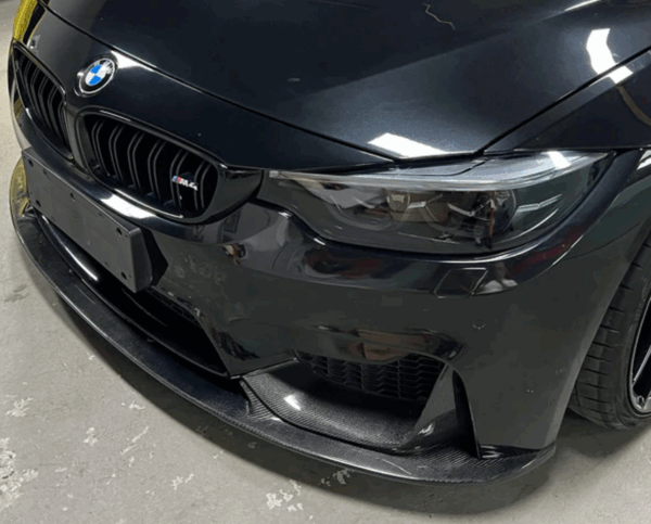 BMW F80 F82 F83 Carbon Fiber Dry MP Front Lip&Flaps - Image 2