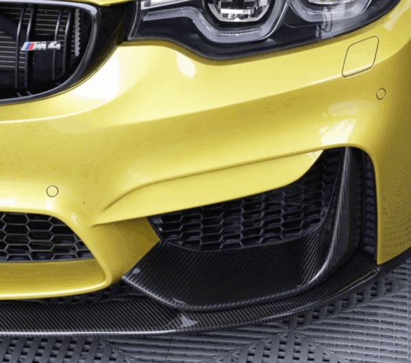 BMW F80 F82 F83 Carbon Fiber Dry MP Front Lip&Flaps - Image 3
