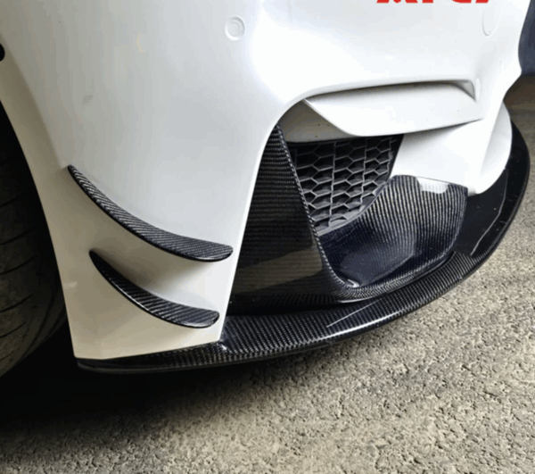 BMW F80 F82 F83 Carbon Fiber Dry MP Front Lip&Flaps - Image 4